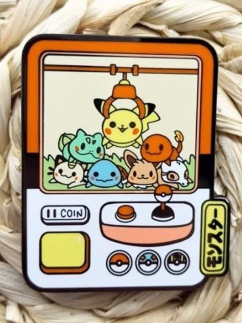 Adorable Pokemon Claw Machine Hard Enamel Pin - Flair Lapel Brooch